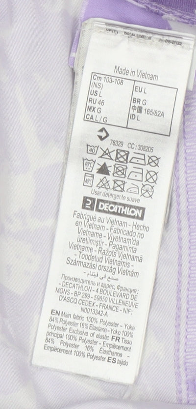 Decathlon Women's Purple Running Shorts Size L Lightweight Breathable