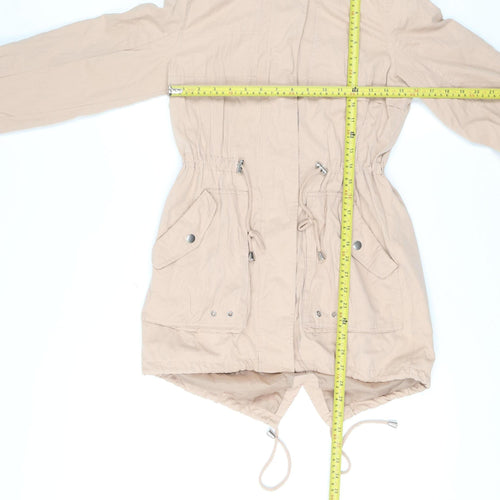 Atmosphere Women’s Beige Hooded Parka Jacket Size 6