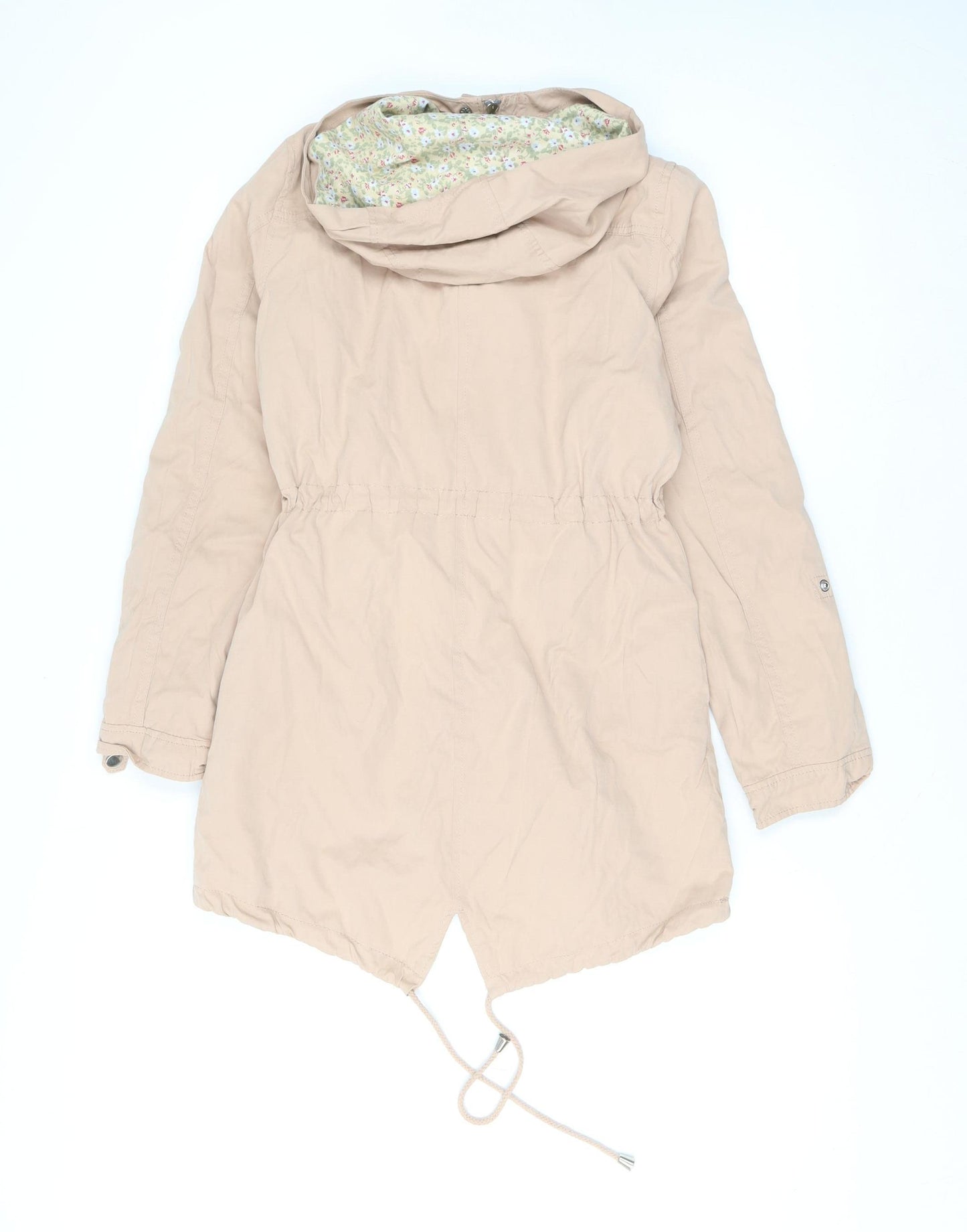 Atmosphere Women’s Beige Hooded Parka Jacket Size 6
