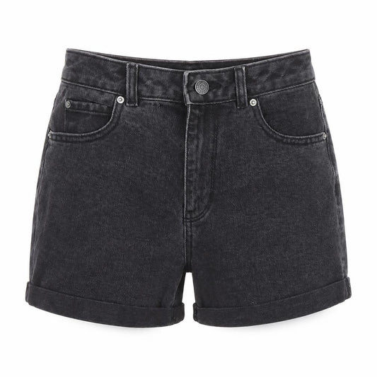 Vero Moda Women's Black Mom Denim Shorts Size 8