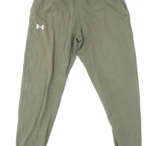 Under Armour Mens Green Fleece Sweatpants Joggers Size M