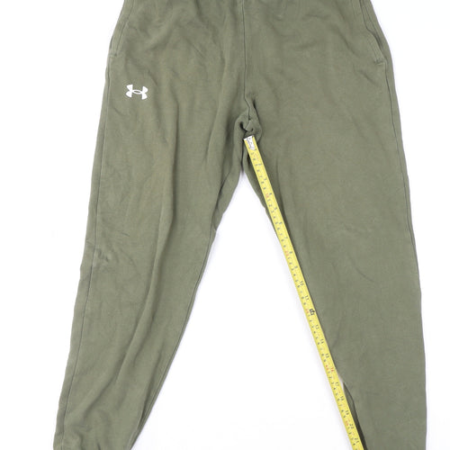 Under Armour Mens Green Fleece Sweatpants Joggers Size M