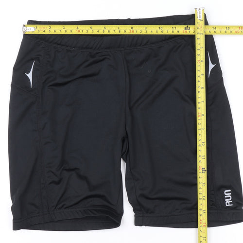 Crivit Womens Black M 14/16 Running Athletic Shorts