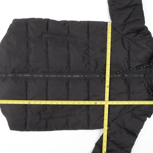 Primark Women's Black XS Hooded Puffer Jacket