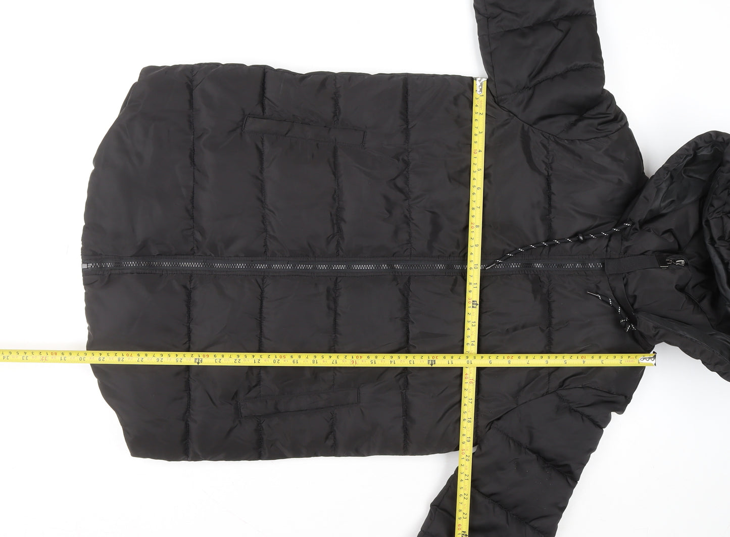 Primark Women's Black XS Hooded Puffer Jacket