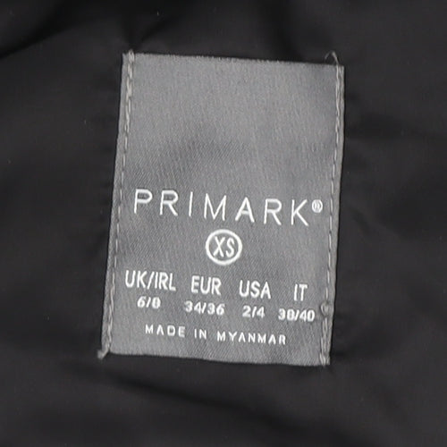 Primark Women's Black XS Hooded Puffer Jacket