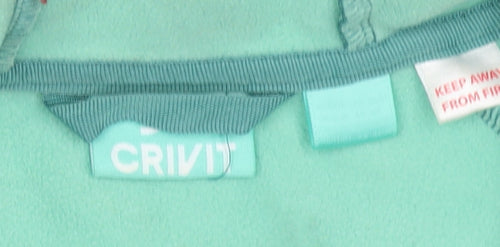 Crivit Women Green Softshell Hooded Jacket Size M