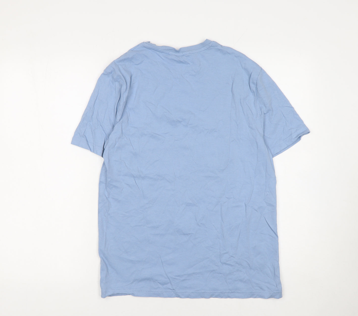 Marks and Spencer Men's Blue THE DADDY Short Sleeve Nightshirt Size S