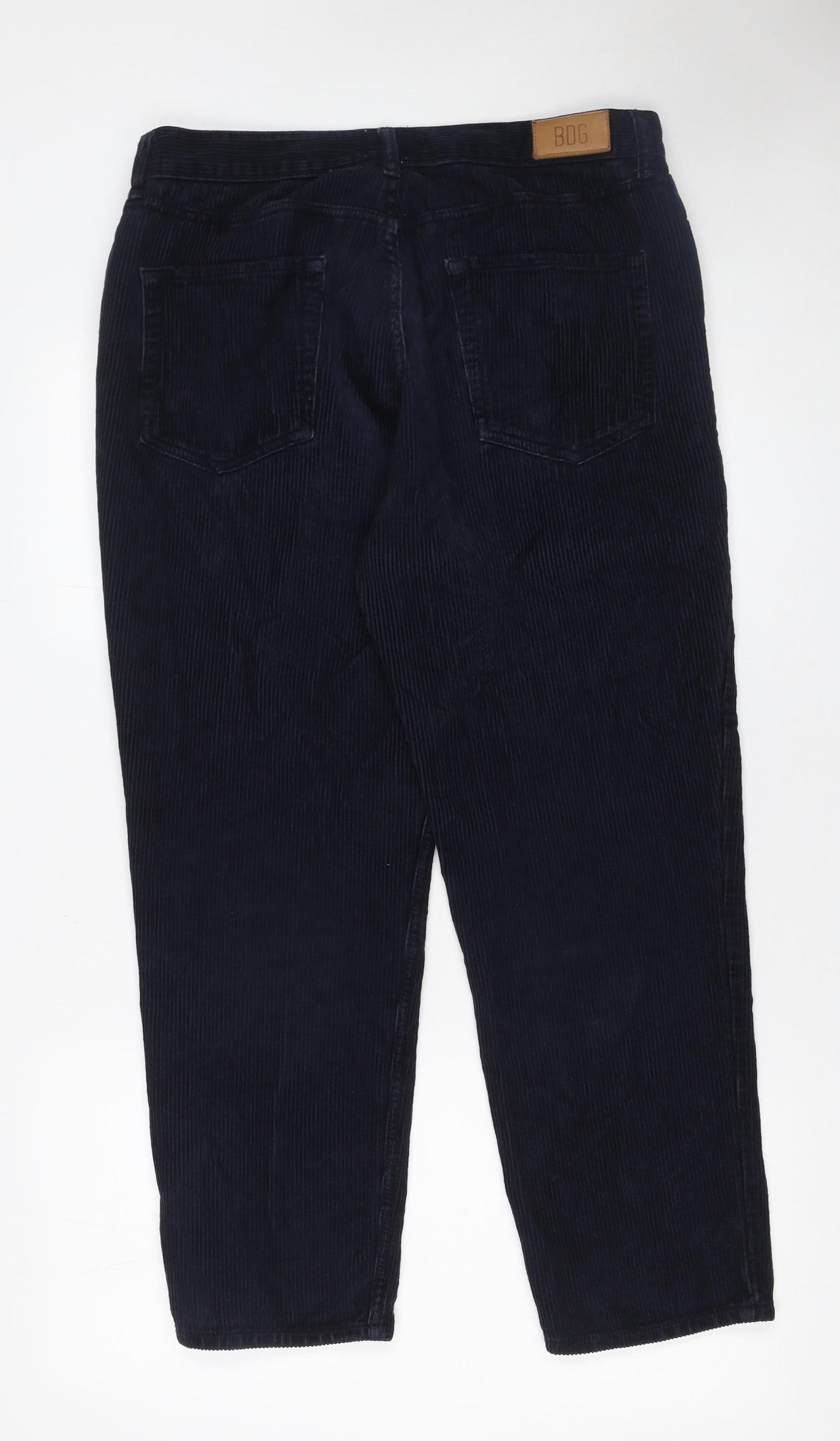 BDG Urban Outfitters Women Blue Corduroy Chino Trousers W32 L30