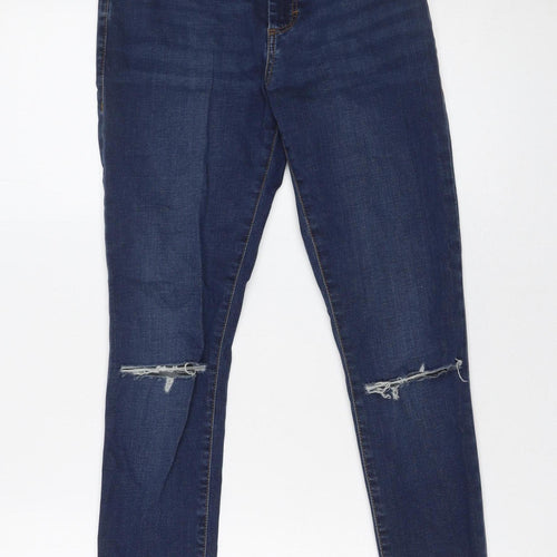 Topshop Women’s Blue Leigh Skinny Jeans Size 8 W26 L28