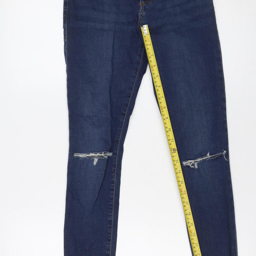 Topshop Women’s Blue Leigh Skinny Jeans Size 8 W26 L28