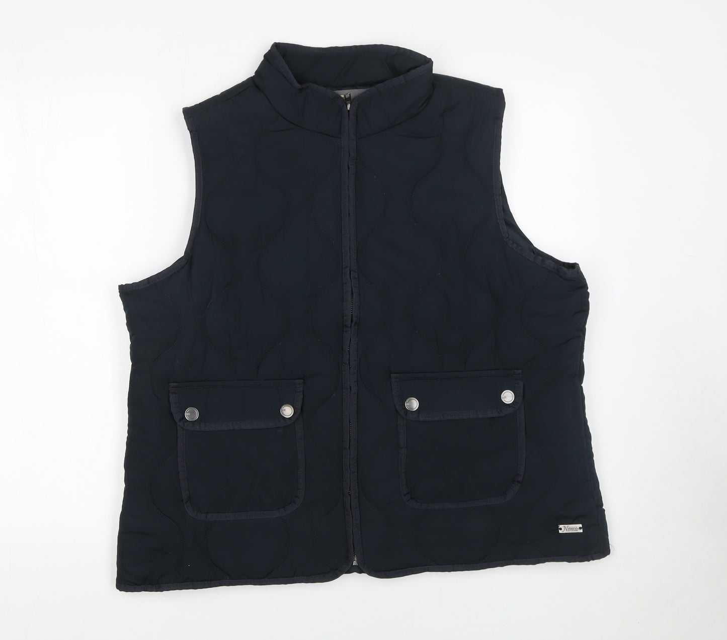 Natural Reflections Men's Black XL Quilted Waistcoat Bodywarmer