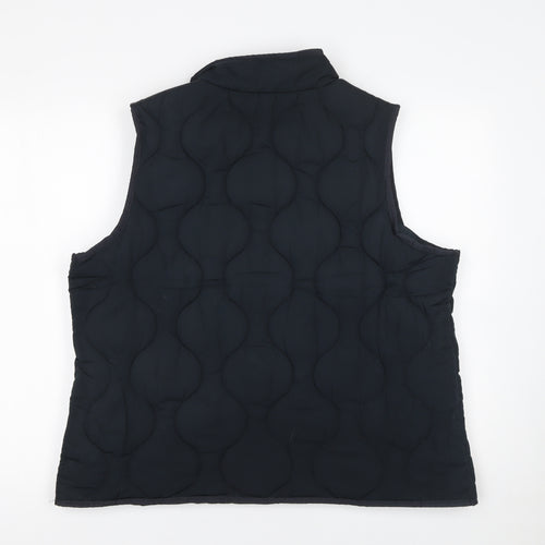 Natural Reflections Men's Black XL Quilted Waistcoat Bodywarmer