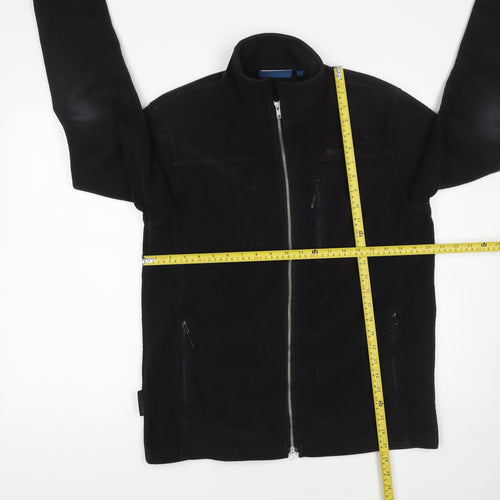 Mountain Warehouse Men's Black Fleece Jacket Size M Outdoor Zip Front