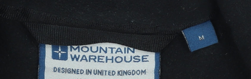 Mountain Warehouse Men's Black Fleece Jacket Size M Outdoor Zip Front