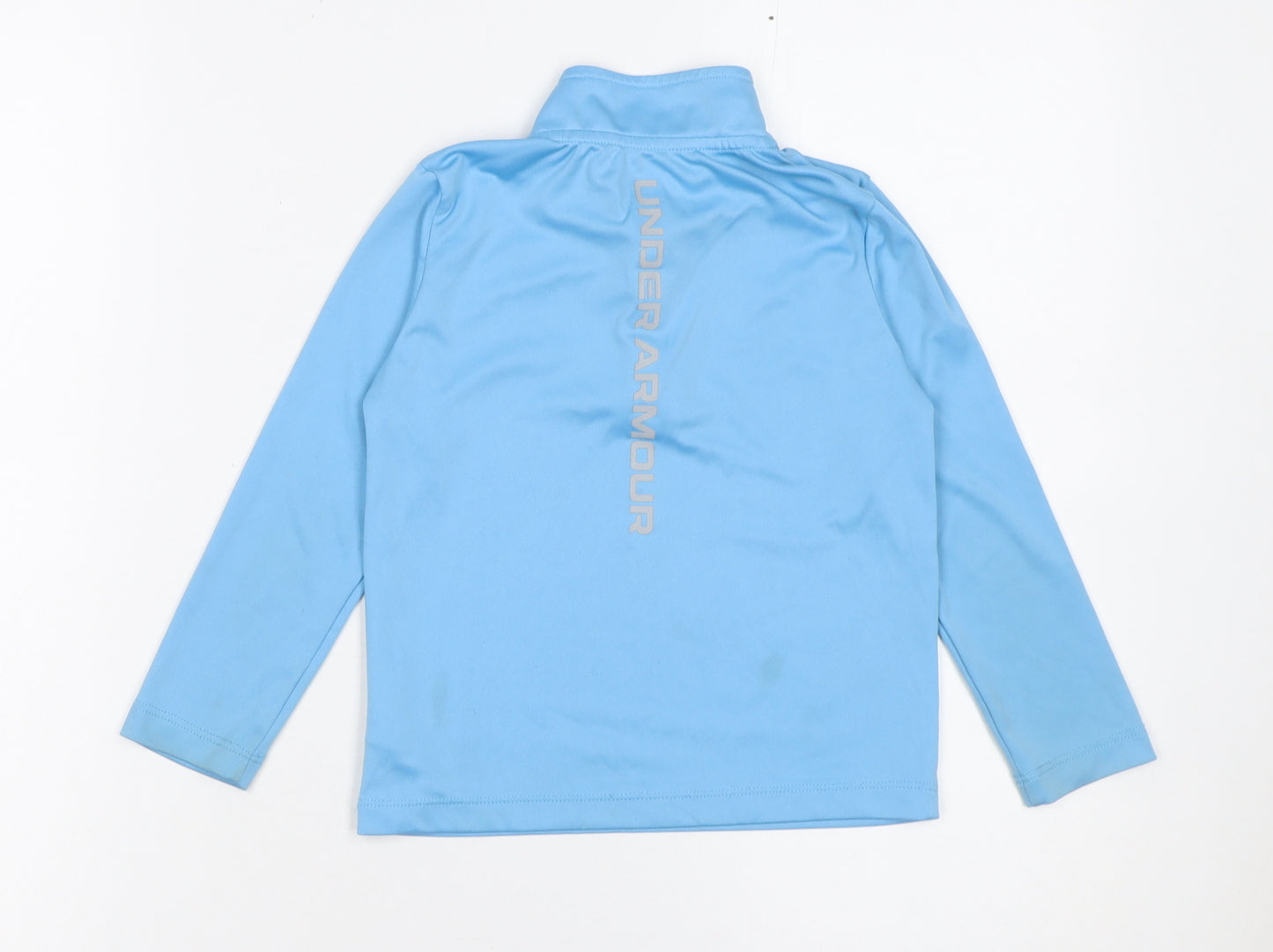 Under Armour Boys Blue 2-3 Years 1/4 Zip Long Sleeve Sports Sweatshirt
