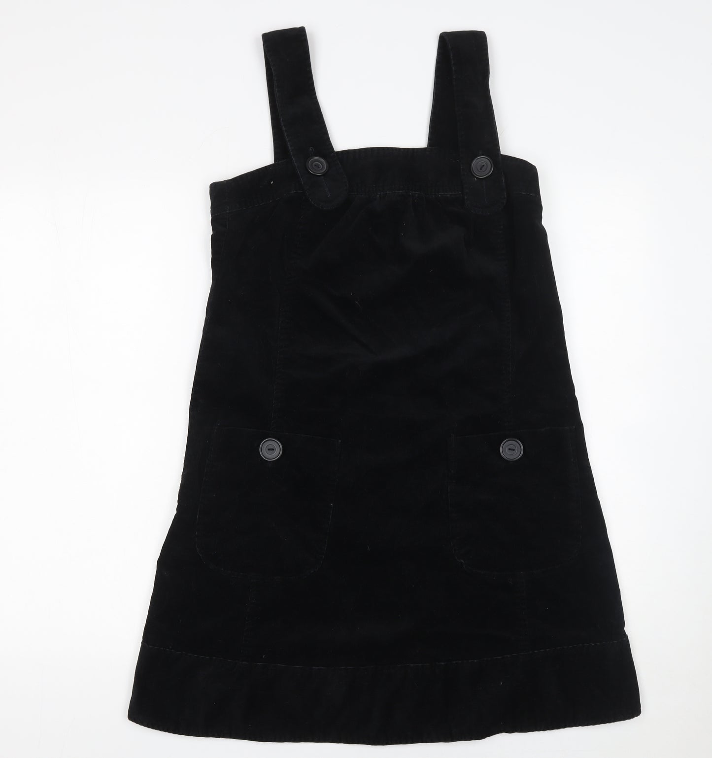 Vero Moda Women's Black Corduroy Pinafore Dress Size 10