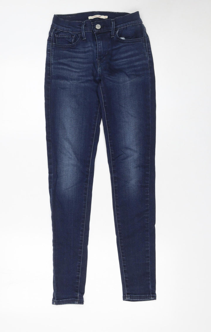 Levi's Women's Blue Skinny Jeans Size 4 Mid Rise Stretch Denim