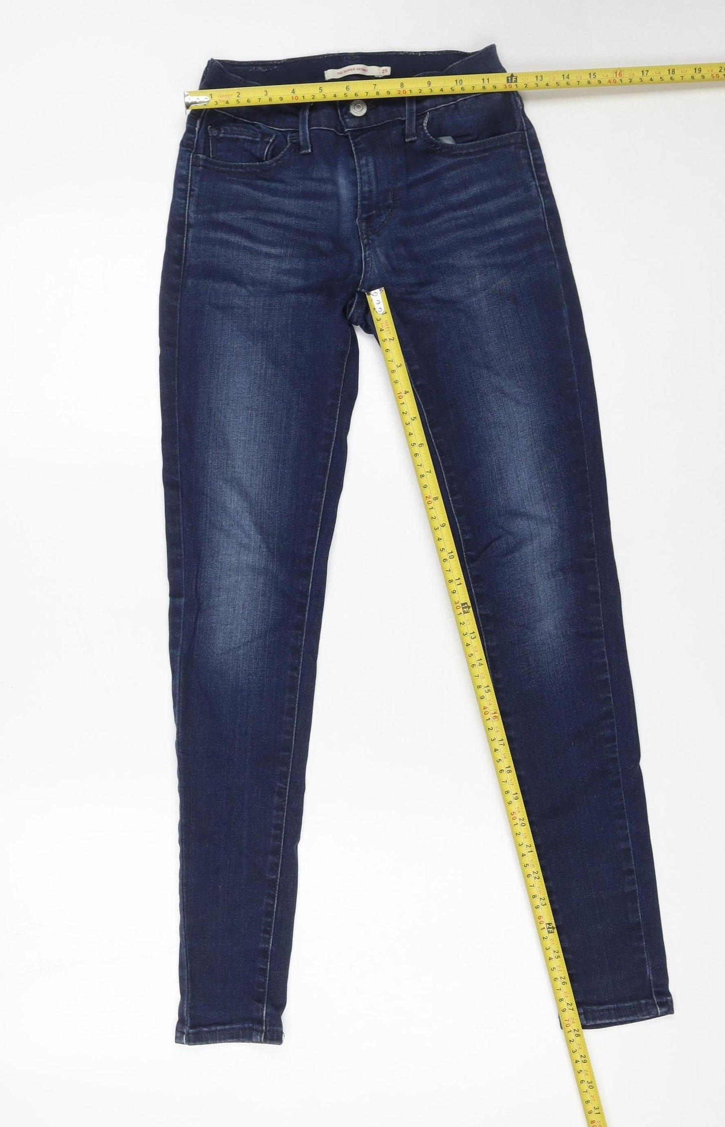 Levi's Women's Blue Skinny Jeans Size 4 Mid Rise Stretch Denim