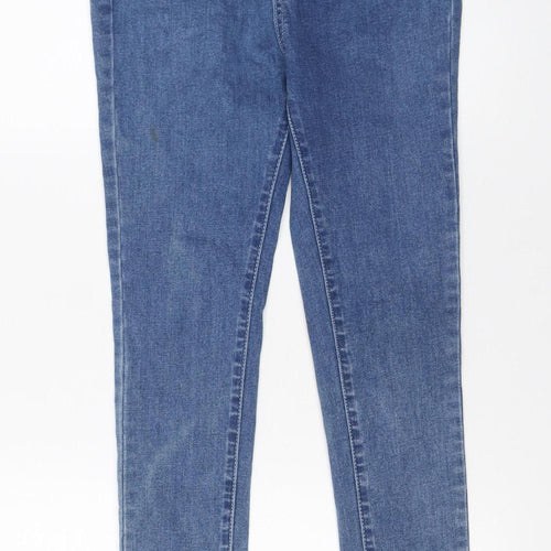 FAE London Womens Blue Size 8 Skinny Denim Jeans Button Fly Stretch