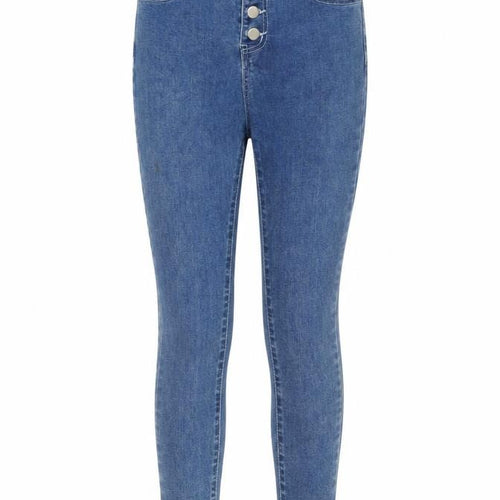 FAE London Womens Blue Size 8 Skinny Denim Jeans Button Fly Stretch