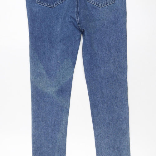 FAE London Womens Blue Size 8 Skinny Denim Jeans Button Fly Stretch