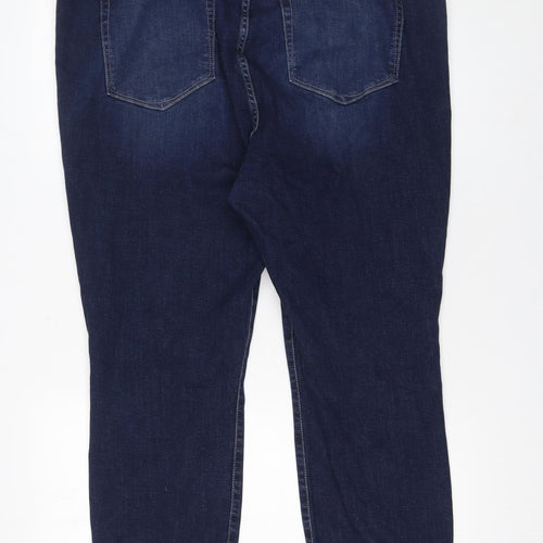Good American Womens Blue Skinny Jeans Size 20 Plus Stretch Denim