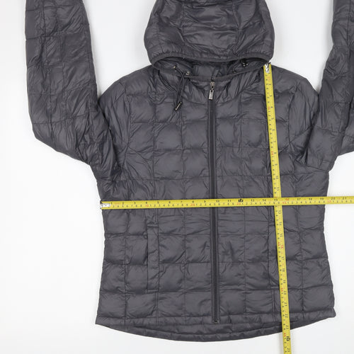 OVS Girls Grey XL Hooded Puffer Jacket Lightweight Quilted Coat