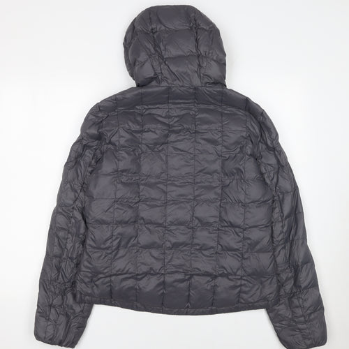 OVS Girls Grey XL Hooded Puffer Jacket Lightweight Quilted Coat