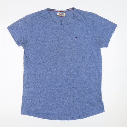 Tommy Hilfiger Men’s Blue Cotton Jersey Crew Neck T-Shirt Size L