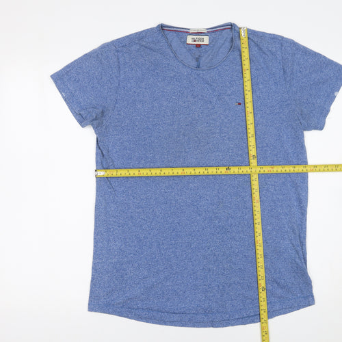 Tommy Hilfiger Men’s Blue Cotton Jersey Crew Neck T-Shirt Size L