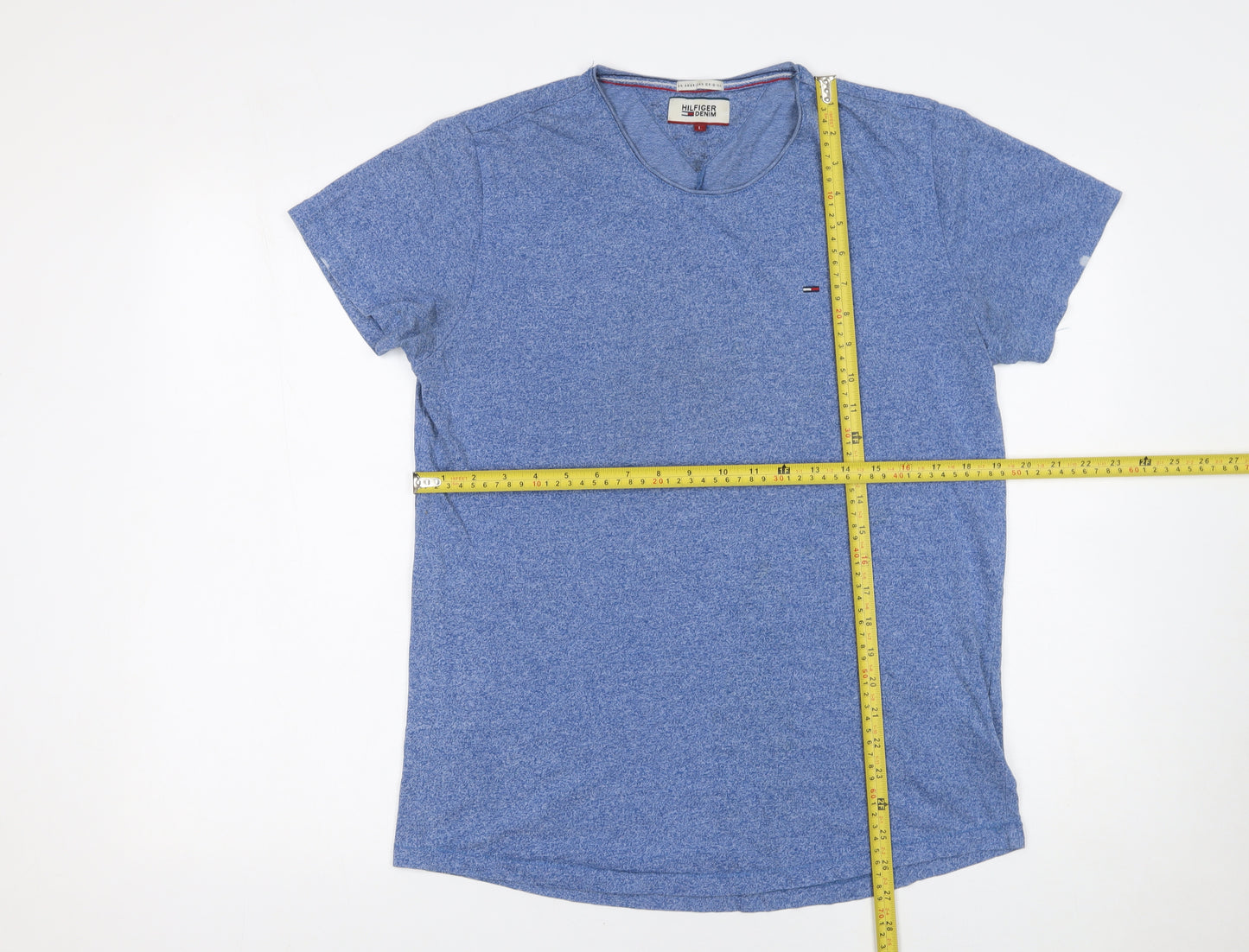 Tommy Hilfiger Men’s Blue Cotton Jersey Crew Neck T-Shirt Size L