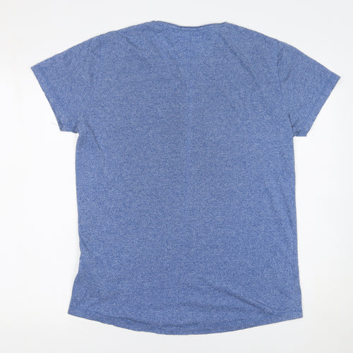 Tommy Hilfiger Men’s Blue Cotton Jersey Crew Neck T-Shirt Size L