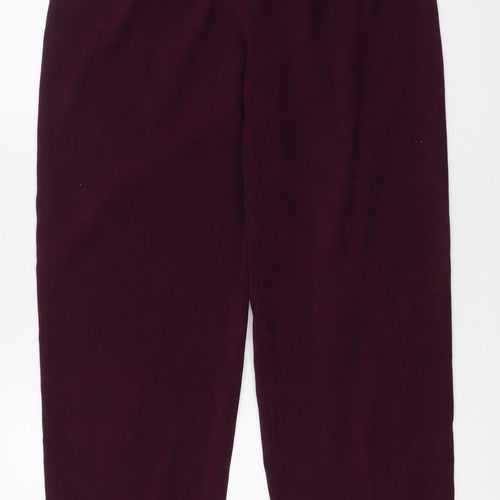 Briggs New York Women's Purple Pull-On Stretch Trousers Size 10