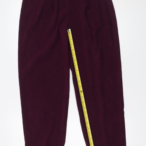 Briggs New York Women's Purple Pull-On Stretch Trousers Size 10