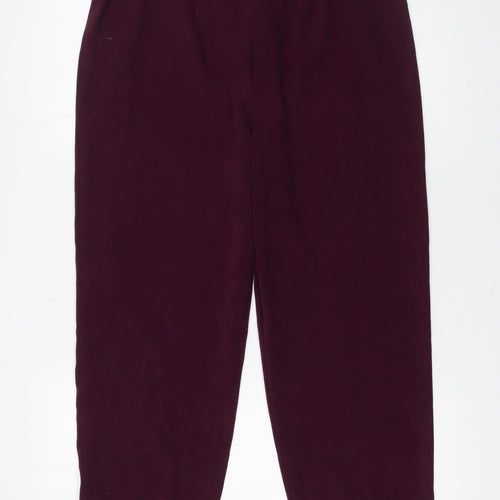 Briggs New York Women's Purple Pull-On Stretch Trousers Size 10