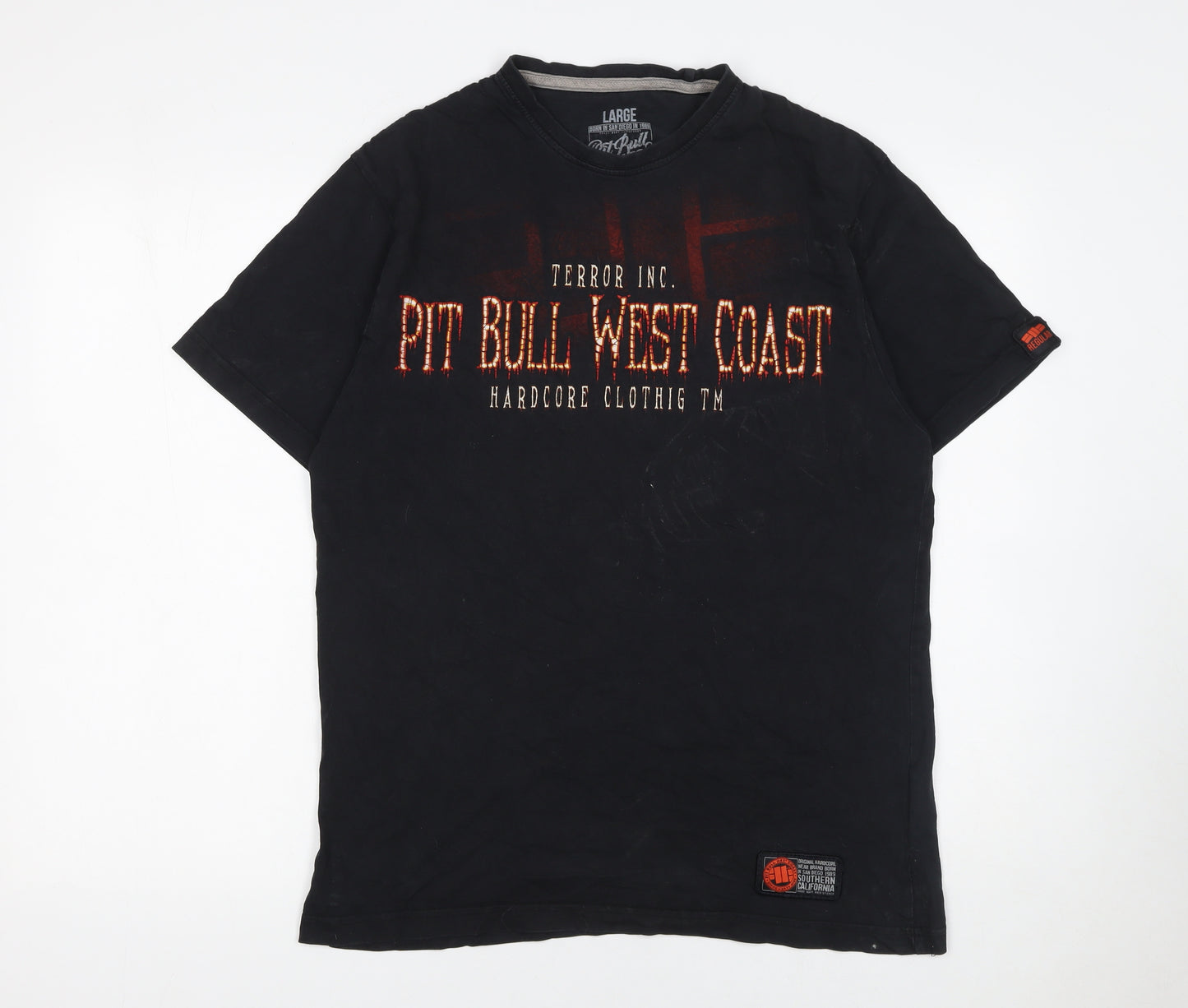 Pit Bull West Coast Men’s Black Large Gothic Graphic T-Shirt