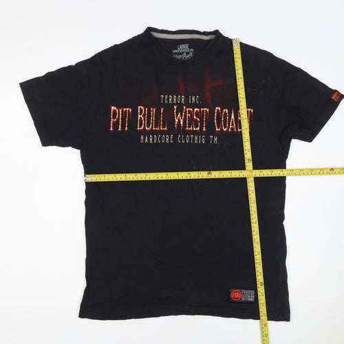 Pit Bull West Coast Men’s Black Large Gothic Graphic T-Shirt