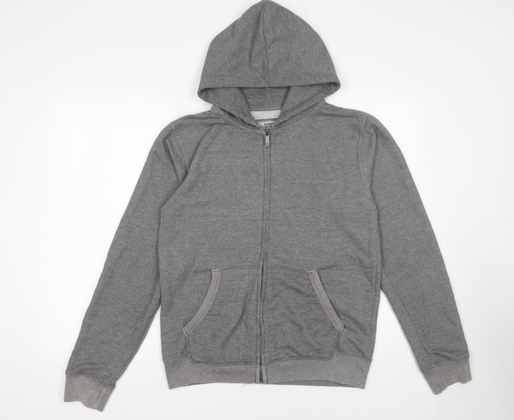 Cotton On Men's Grey Full Zip Hoodie Size S Fleece Casual Sportswear