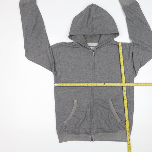 Cotton On Men's Grey Full Zip Hoodie Size S Fleece Casual Sportswear