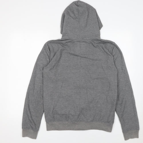 Cotton On Men's Grey Full Zip Hoodie Size S Fleece Casual Sportswear