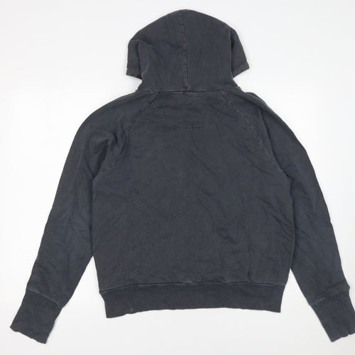 GAP Women’s Black Pullover Hoodie L Relaxed Fit Cotton Blend