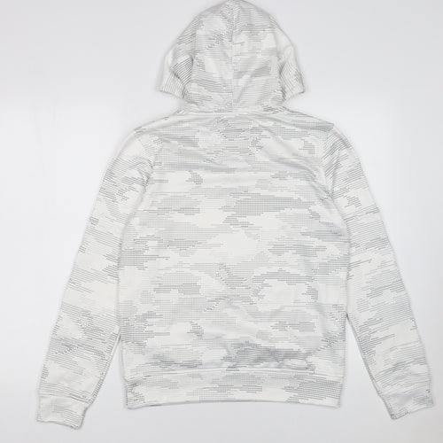 Abercrombie Boys White Camouflage Pullover Hoodie Size 13-14 Years
