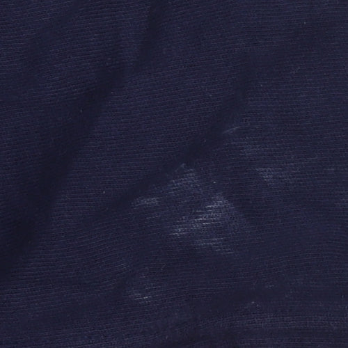 GAP Womens Navy Hoodie L Cotton Logo Print Casual Pullover