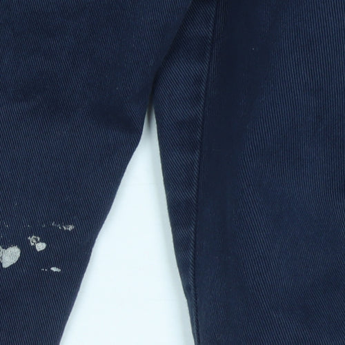 Beaufort & Blake Men’s Blue Chino Trousers Size 38 Regular Cotton