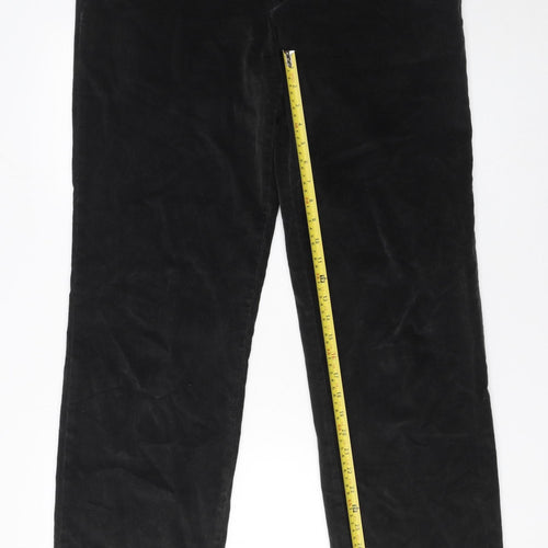 Hugo Boss Men’s Black Corduroy Chino Trousers Size 36W Regular Fit
