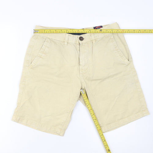 Diverse Men's Beige Chino Shorts Size 31 Regular Fit Summer