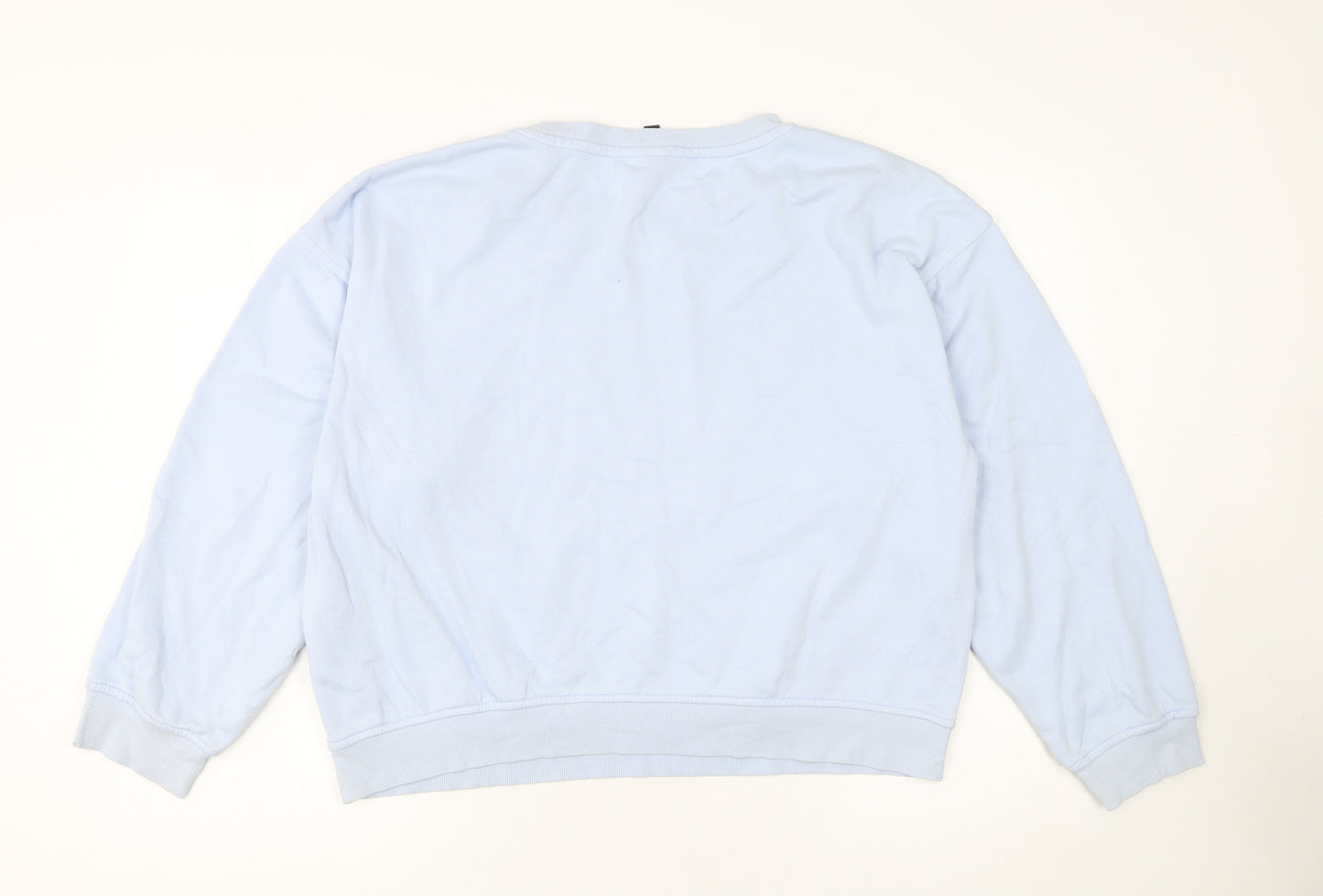 H&M Women's Blue Health & Wellness Club Cotton Blend Sweatshirt M
