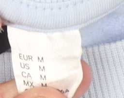 H&M Women's Blue Health & Wellness Club Cotton Blend Sweatshirt M
