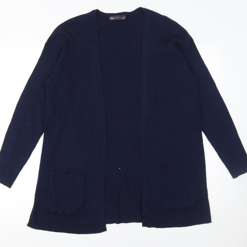 Marks and Spencer Women’s Blue Knit Long Sleeve Open Cardigan Size M